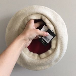 NWT Brixton Audrey Beret Ivory